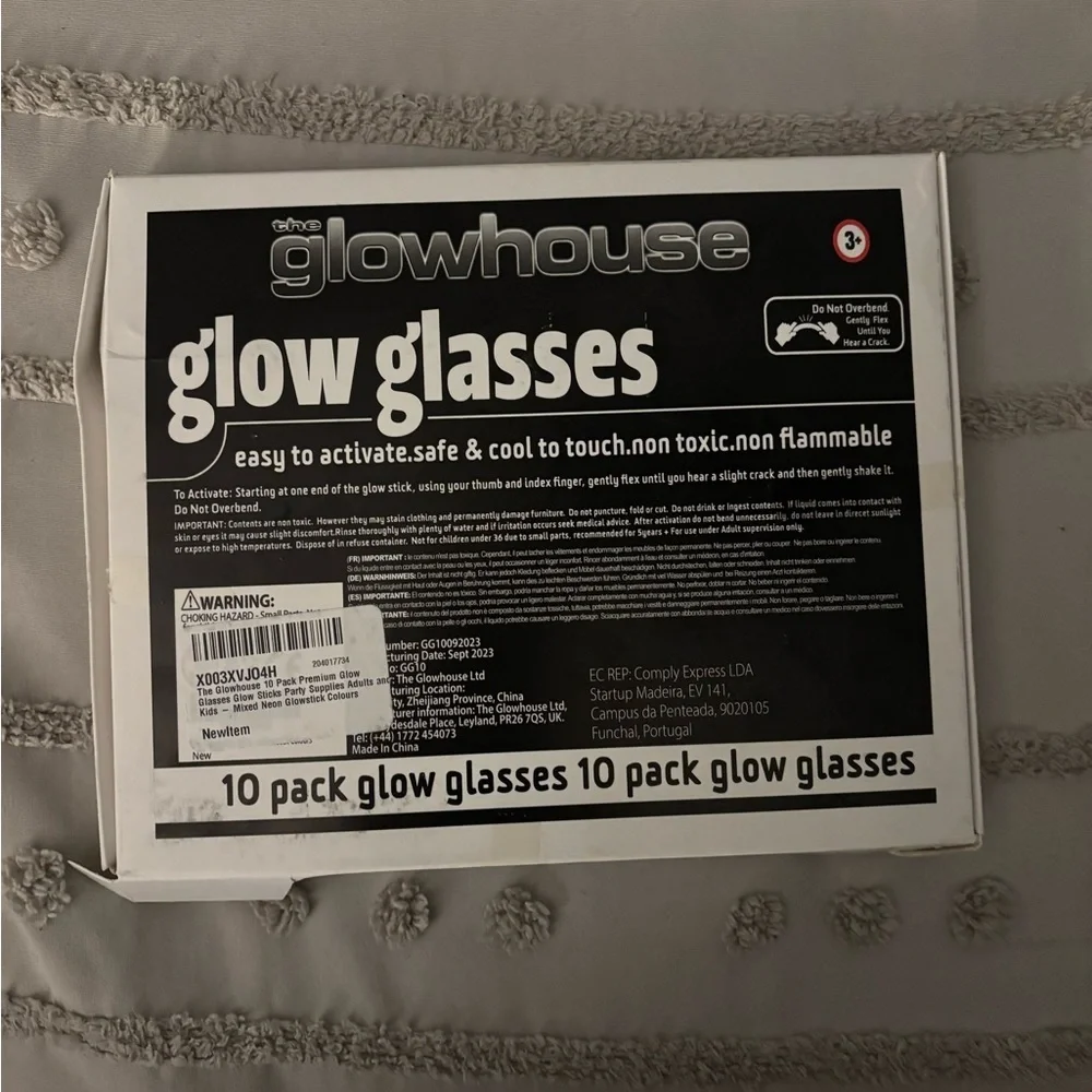 Glow Glasses Set of 10